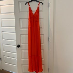ASOS coral maxi dress